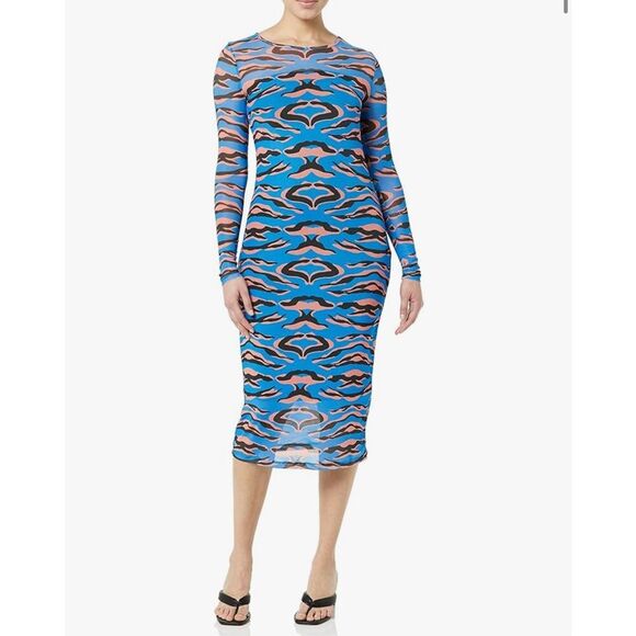 NEW TEREA Women's Kenzie Mesh Midi Dress & Slip 6X - Picture 1 of 8